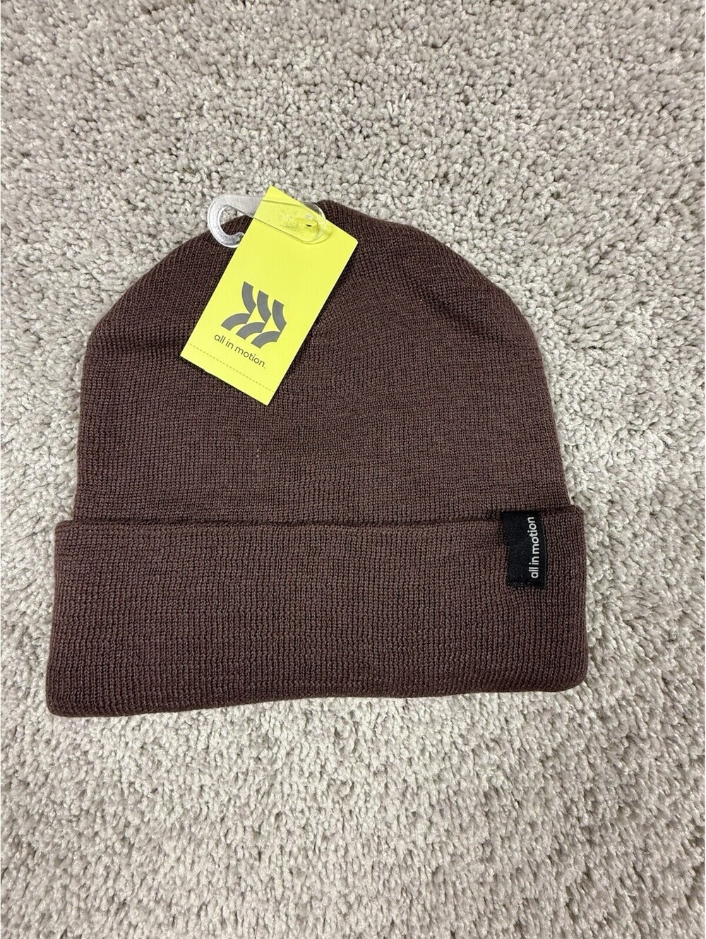 NWT All In Motion Adult One Size Hat Brown